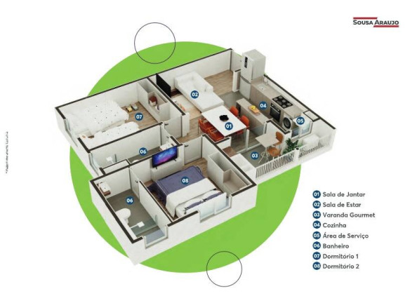 Imagem Apartamento com 2 Quartos à Venda, 53 m² em Remanso Campineiro - Hortolândia Imagem Apartamento com 2 Quartos à Venda, 53 m² em Remanso Campineiro - Hortolândia