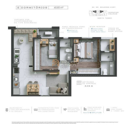 Imagem Apartamento com 2 Quartos à Venda, 60 m² em Jardim Das Colinas - São José Dos Campos Imagem Apartamento com 2 Quartos à Venda, 60 m² em Jardim Das Colinas - São José Dos Campos