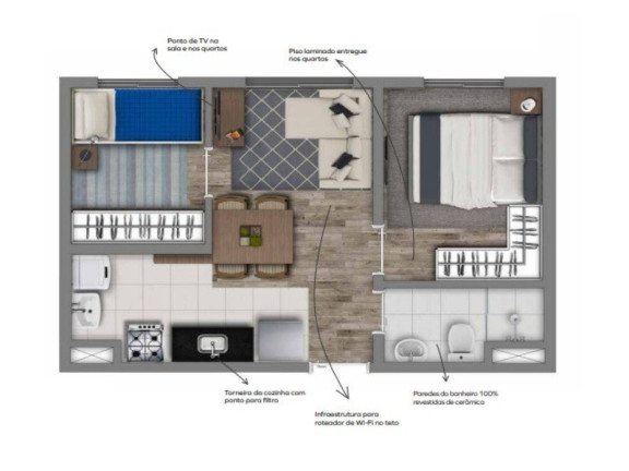 Imagem Imóvel com 2 Quartos para Alugar, 34 m² em Santo Amaro - São Paulo Imagem Imóvel com 2 Quartos para Alugar, 34 m² em Santo Amaro - São Paulo