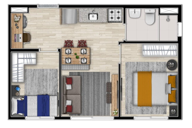 Imagem Apartamento com 2 Quartos à Venda, 34 m² em Sé - São Paulo Imagem Apartamento com 2 Quartos à Venda, 34 m² em Sé - São Paulo