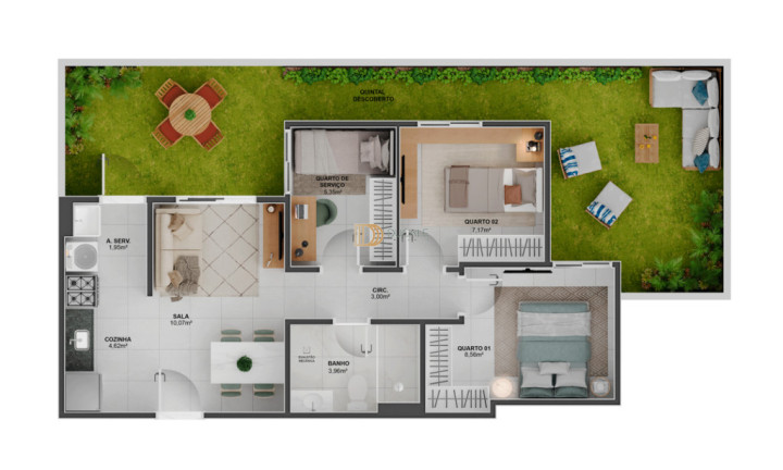 Imagem Apartamento com 3 Quartos à Venda, 51 m² em Ataíde - Vila Velha Imagem Apartamento com 3 Quartos à Venda, 51 m² em Ataíde - Vila Velha