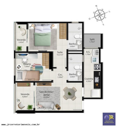 Imagem Apartamento com 2 Quartos à Venda, 58 m² em Jockey De Itaparica - Vila Velha Imagem Apartamento com 2 Quartos à Venda, 58 m² em Jockey De Itaparica - Vila Velha
