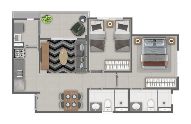 Imagem Imóvel com 2 Quartos à Venda, 51 m² em Penha De França - São Paulo