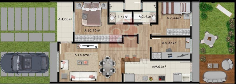 Imagem Casa com 3 Quartos à Venda, 71 m² em Distrito Industrial - Cachoeirinha