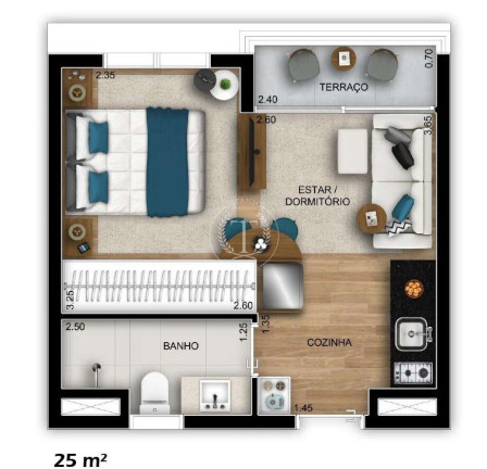 Imagem Apartamento com 1 Quarto à Venda, 24 m² em Vila Madalena - São Paulo