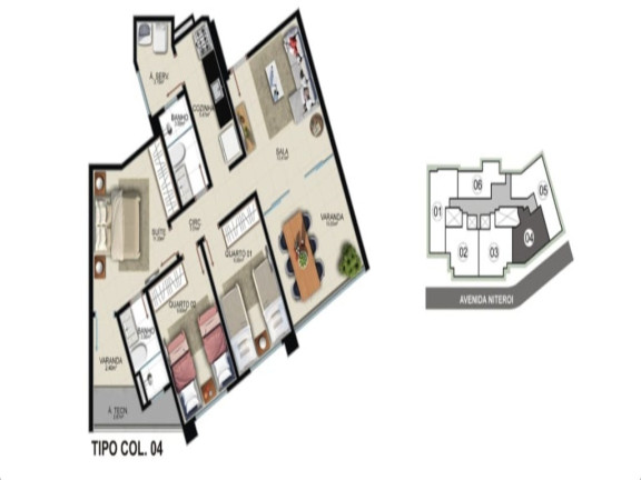 Imagem Apartamento com 3 Quartos à Venda, 95 m² em Praia Do Morro - Guarapari Imagem Apartamento com 3 Quartos à Venda, 95 m² em Praia Do Morro - Guarapari