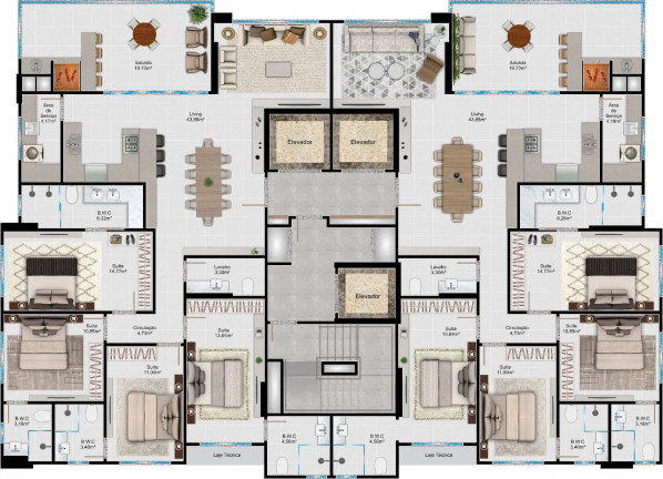 Imagem Apartamento com 4 Quartos à Venda, 160 m² em Meia Praia - Itapema