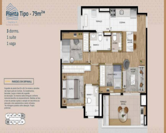 Imagem Imóvel com 3 Quartos à Venda, 79 m² em Vila Cruzeiro - São Paulo