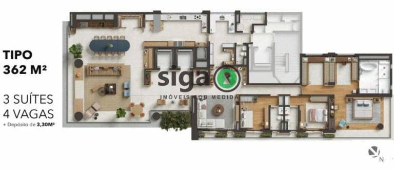 Imagem Apartamento com 4 Quartos à Venda, 362 m² em Alto De Pinheiros - São Paulo Imagem Apartamento com 4 Quartos à Venda, 362 m² em Alto De Pinheiros - São Paulo