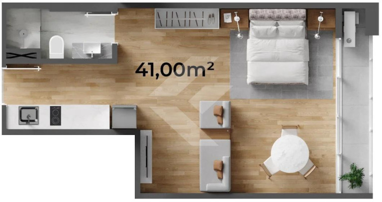 Imagem Apartamento com 1 Quarto à Venda, 41 m² em Centro - Itajaí