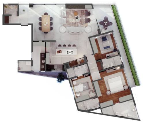 Imagem Apartamento com 3 Quartos à Venda, 244 m² em água Verde - Curitiba Imagem Apartamento com 3 Quartos à Venda, 244 m² em água Verde - Curitiba