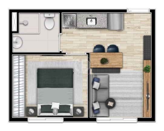 Imagem Apartamento com 1 Quarto à Venda, 23 m² em Barra Funda - São Paulo