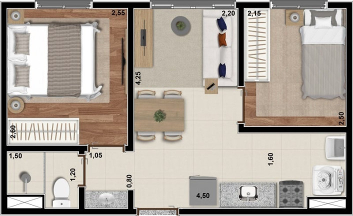 Imagem Apartamento com 2 Quartos à Venda, 33 m² em Jabaquara - São Paulo