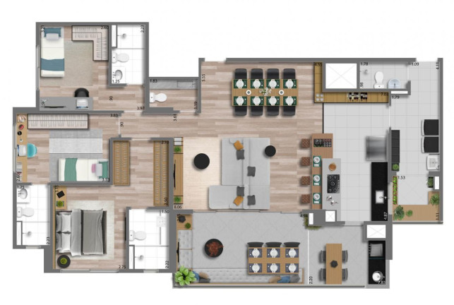 Imagem Imóvel com 4 Quartos à Venda, 133 m² em Vila Andrade - São Paulo