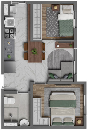 Imagem Imóvel com 2 Quartos à Venda, 31 m² em Jardim Piratininga - São Paulo