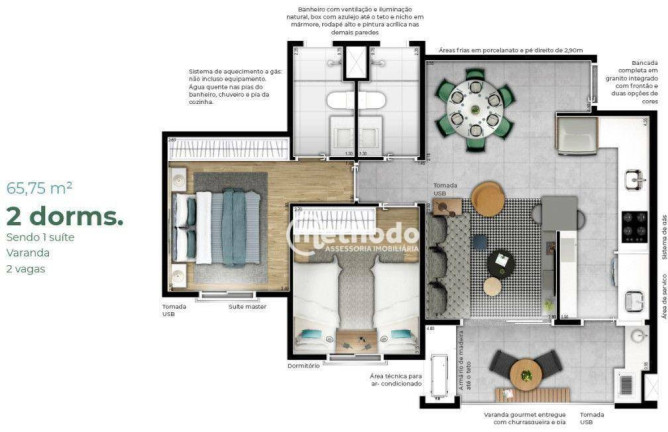 Imagem Apartamento com 2 Quartos à Venda, 65 m² em Swiss Park - Campinas Imagem Apartamento com 2 Quartos à Venda, 65 m² em Swiss Park - Campinas