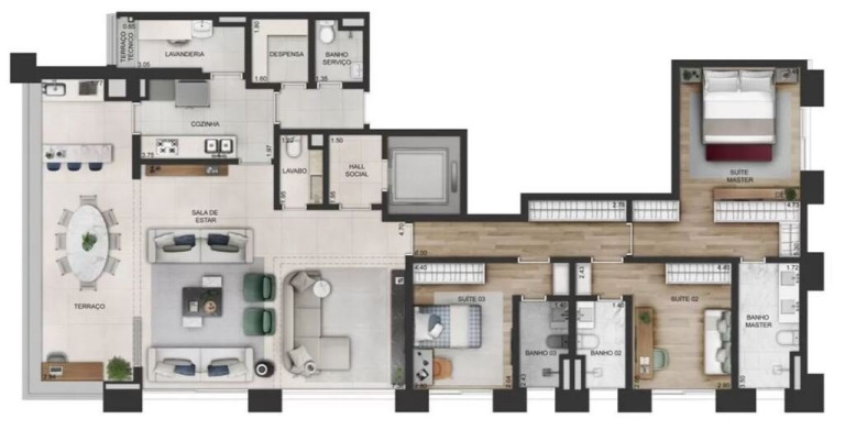 Imagem Imóvel com 3 Quartos à Venda, 192 m² em Itaim Bibi - São Paulo