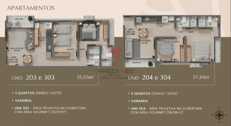 Imagem Apartamento com 2 Quartos à Venda, 47 m² em Altiplano Cabo Branco - João Pessoa Imagem Apartamento com 2 Quartos à Venda, 47 m² em Altiplano Cabo Branco - João Pessoa