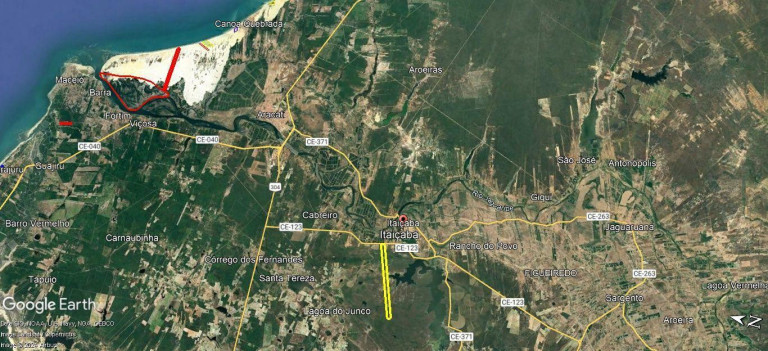Imagem Terreno à Venda, 1.779.300 m² em Pedregal - Aracati Imagem Terreno à Venda, 1.779.300 m² em Pedregal - Aracati