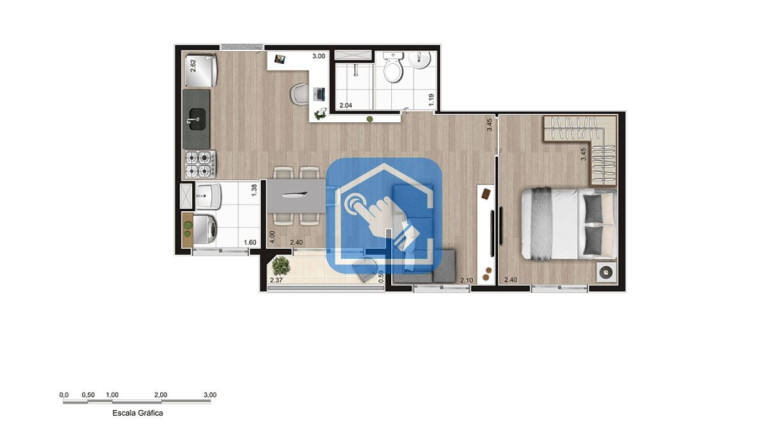 Imagem Apartamento com 2 Quartos à Venda, 39 m² em Parque Ipê - São Paulo Imagem Apartamento com 2 Quartos à Venda, 39 m² em Parque Ipê - São Paulo