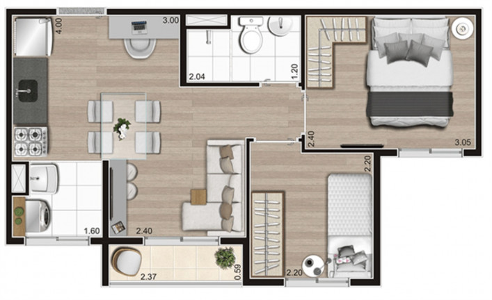 Imagem Imóvel com 2 Quartos à Venda, 37 m² em água Branca - São Paulo