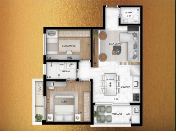 Imagem Apartamento com 3 Quartos à Venda, 100 m² em Jardim Guedala - São Paulo