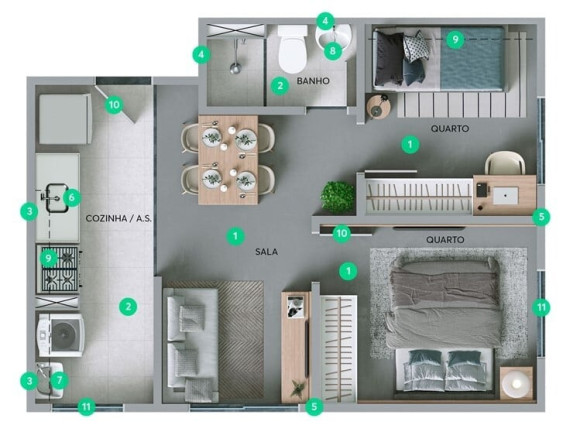 Imagem Imóvel com 2 Quartos à Venda, 34 m² em Pirituba - São Paulo
