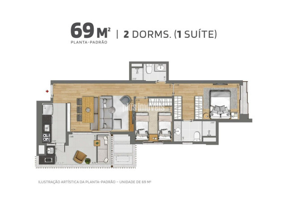 Imagem Apartamento com 2 Quartos à Venda, 69 m² em Jardim Das Acacias - São Paulo Imagem Apartamento com 2 Quartos à Venda, 69 m² em Jardim Das Acacias - São Paulo