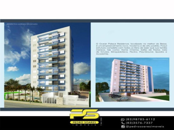 Imagem Apartamento com 2 Quartos à Venda, 57 m² em Jardim Oceania - João Pessoa