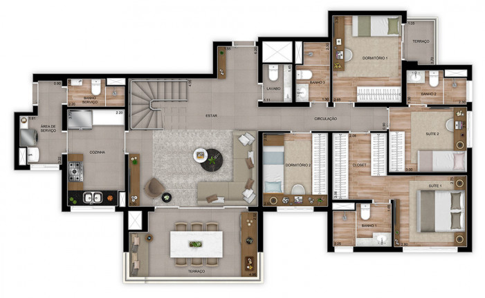 Imagem Apartamento com 3 Quartos à Venda, 82 m² em Vila Gilda - Santo André