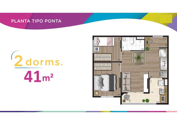 Imagem Apartamento com 2 Quartos à Venda, 41 m² em Vila Pirituba - São Paulo