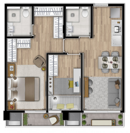Imagem Apartamento com 2 Quartos à Venda, 54 m² em Vila Clementino - São Paulo Imagem Apartamento com 2 Quartos à Venda, 54 m² em Vila Clementino - São Paulo