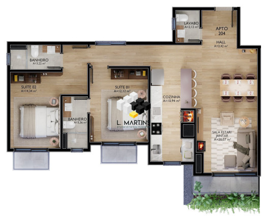 Imagem Apartamento com 2 Quartos à Venda, 98 m² em Centro - Gramado Imagem Apartamento com 2 Quartos à Venda, 98 m² em Centro - Gramado