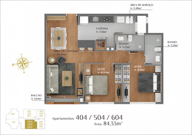 Imagem Apartamento com 1 Quarto à Venda, 75 m² em Lagos Do Bosque - Gramado Imagem Apartamento com 1 Quarto à Venda, 75 m² em Lagos Do Bosque - Gramado
