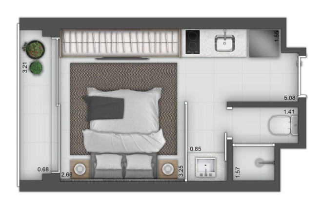 Imagem Apartamento com 1 Quarto à Venda, 43 m² em Vila Nova Conceição - São Paulo