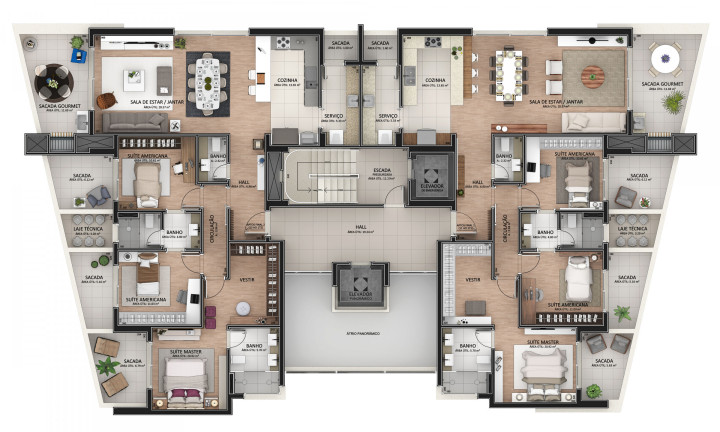 Imagem Apartamento com 3 Quartos à Venda, 174 m² em Medianeira - Caxias Do Sul