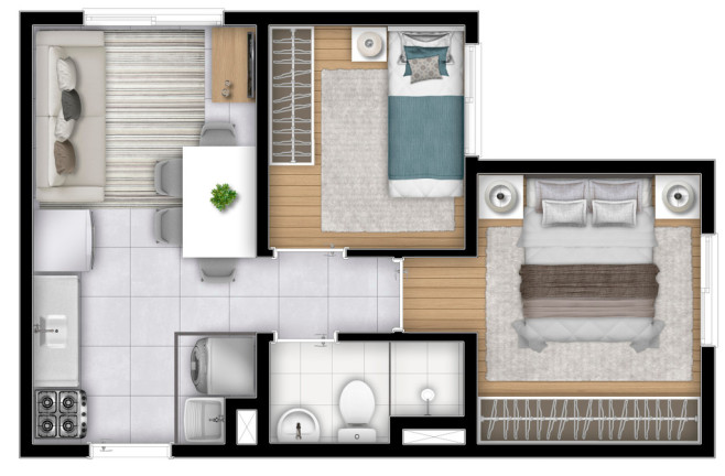 Imagem Imóvel com 2 Quartos à Venda, 32 m² em José Bonifácio - São Paulo