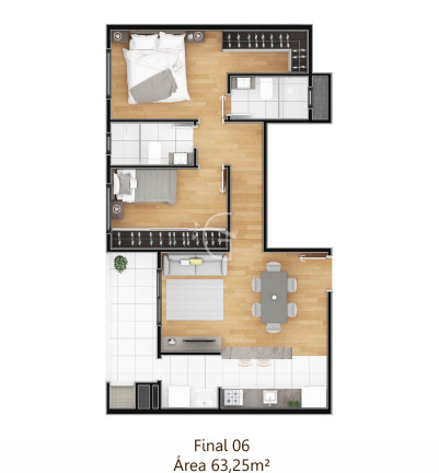 Imagem Apartamento com 2 Quartos à Venda, 68 m² em Bom Retiro - Joinville Imagem Apartamento com 2 Quartos à Venda, 68 m² em Bom Retiro - Joinville
