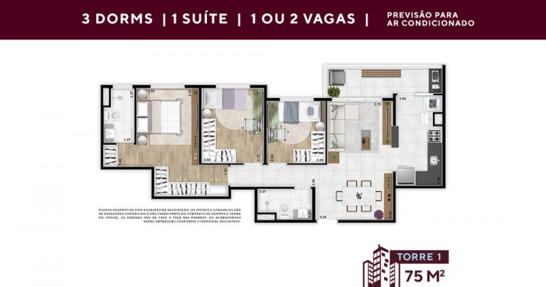 Imagem Apartamento com 2 Quartos à Venda, 60 m² em Jardim Do Lago - Jundiaí