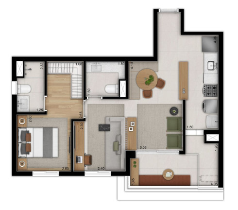 Imagem Apartamento com 2 Quartos à Venda, 59 m² em Moema - São Paulo Imagem Apartamento com 2 Quartos à Venda, 59 m² em Moema - São Paulo