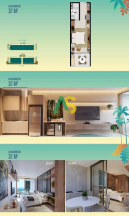 Imagem Flat com 1 Quarto à Venda, 32 m² em Praia Dos Carneiros - Tamandaré Imagem Flat com 1 Quarto à Venda, 32 m² em Praia Dos Carneiros - Tamandaré