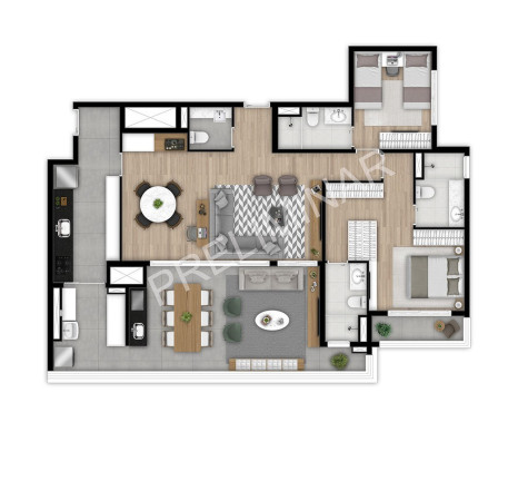 Imagem Apartamento com 3 Quartos à Venda, 128 m² em Ipiranga - São Paulo