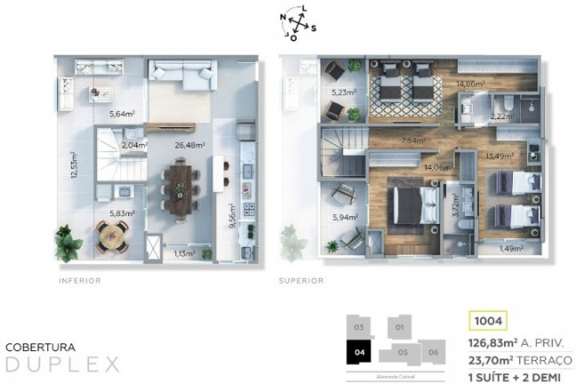 Imagem Apartamento com 2 Quartos à Venda, 70 m² em São Francisco - Curitiba Imagem Apartamento com 2 Quartos à Venda, 70 m² em São Francisco - Curitiba