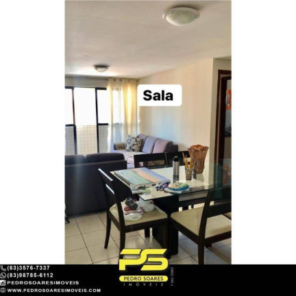 Apartamento com 3 Quartos à Venda, 100 m² em Manaíra - João Pessoa