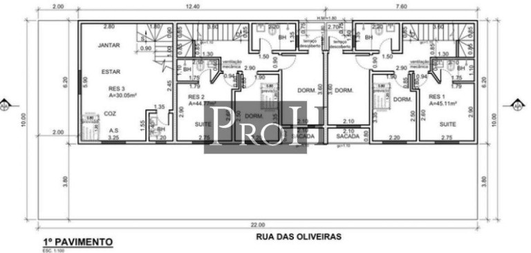 Imagem Sobrado com 3 Quartos à Venda, 83 m² em Jardim - Santo André