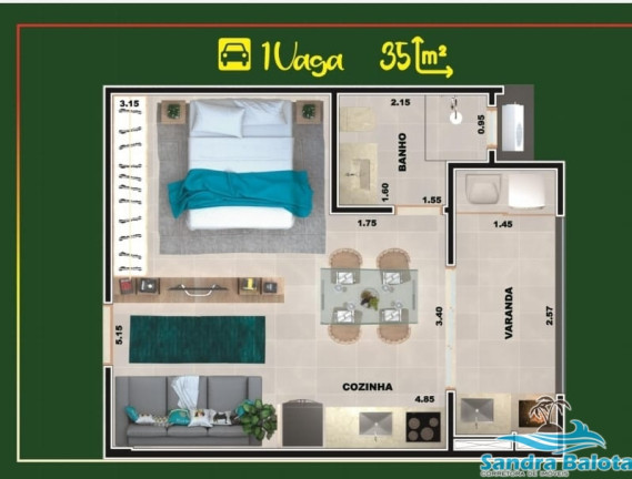 Imagem Apartamento com 1 Quarto à Venda, 35 m² em Praia Grande - Ubatuba Imagem Apartamento com 1 Quarto à Venda, 35 m² em Praia Grande - Ubatuba
