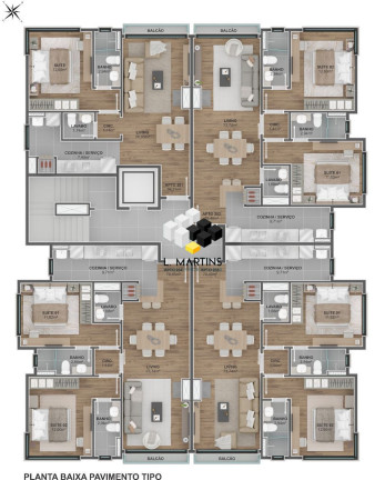 Imagem Apartamento com 2 Quartos à Venda, 88 m² em Planalto - Gramado Imagem Apartamento com 2 Quartos à Venda, 88 m² em Planalto - Gramado