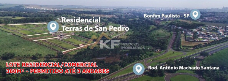 Terreno à Venda, 360 m² em Bonfim Paulista - Ribeirão Preto