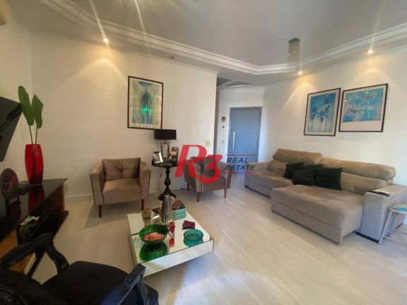 Imagem Apartamento com 3 Quartos para Alugar, 159 m² em Gonzaga - Santos