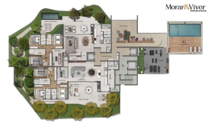 Imagem Cobertura com 3 Quartos à Venda, 302 m² em Hugo Lange - Curitiba